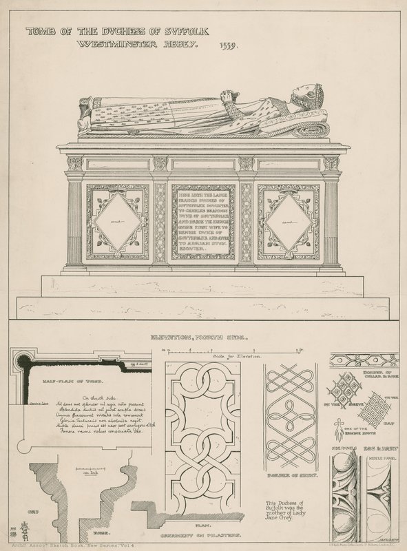 Tomb of the Duchess of Suffolk by English School