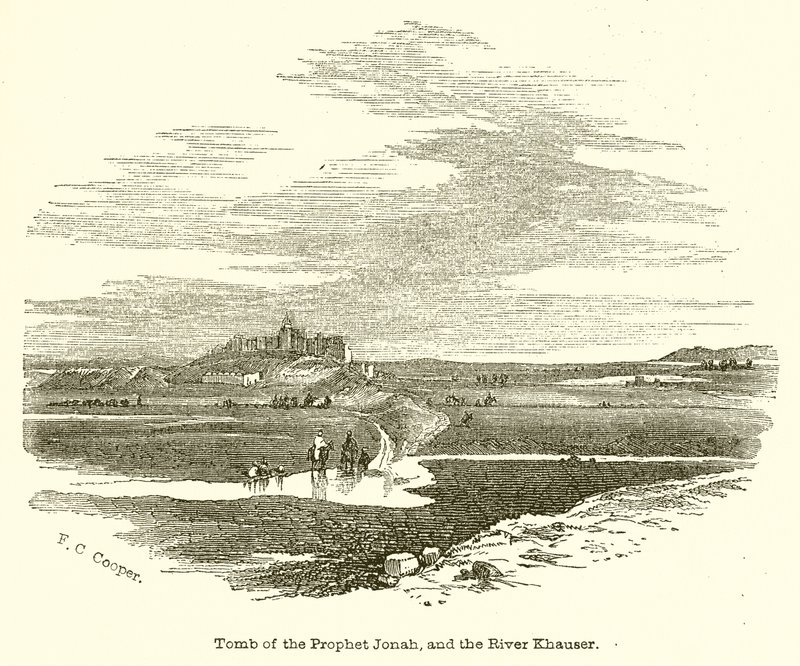 Tomb of the Prophet Jonah, and the River Khauser by English School