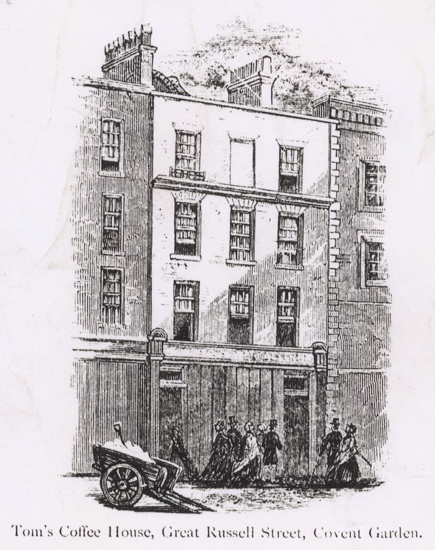 Toms Coffee House, Great Russell Street, Covent Garden by English School