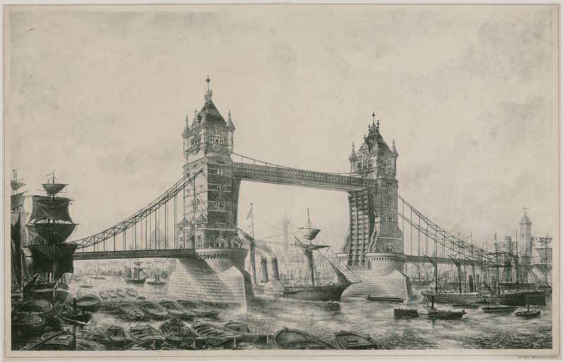 Tower Bridge, London by English School