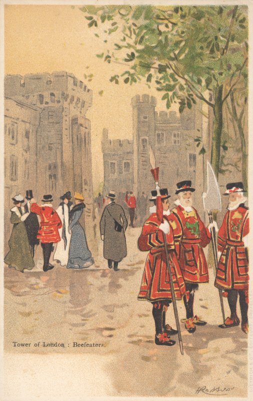 Tower of London, Beefeaters by English School
