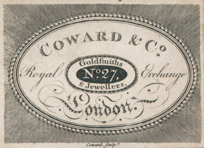 Trade Card, Coward & Co by English School