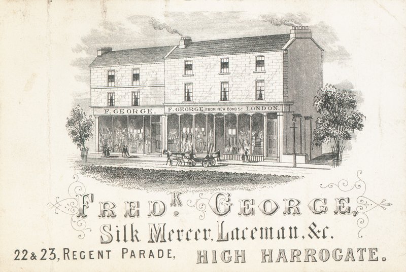 Trade card, Frederick George, silk mercer and laceman by English School