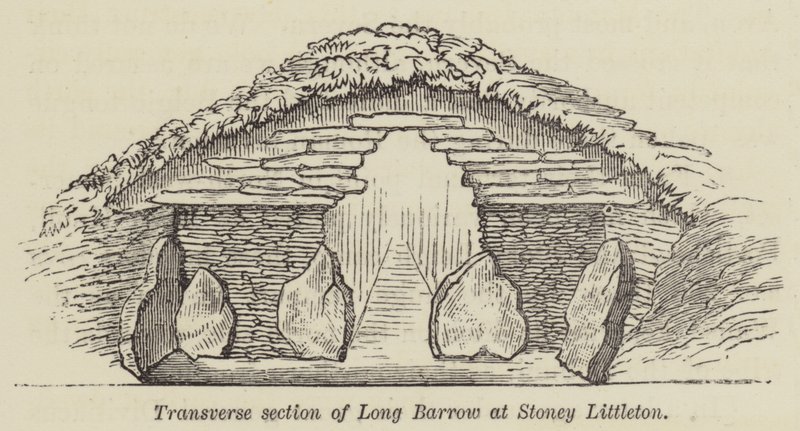 Transverse Section of Long Barrow at Stoney Littleton by English School