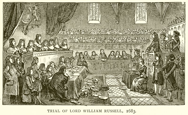 Trial of Lord William Russell, 1683 by English School