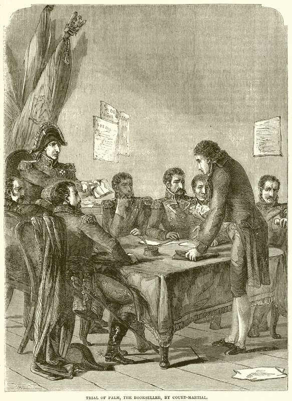 Trial of Palm, the Bookseller, by Court-Martial by English School