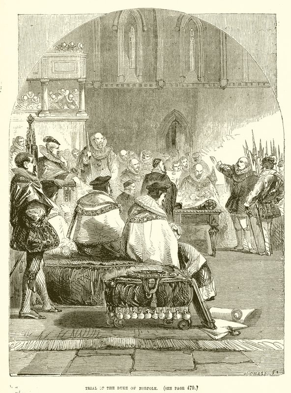 Trial of the Duke of Norfolk by English School