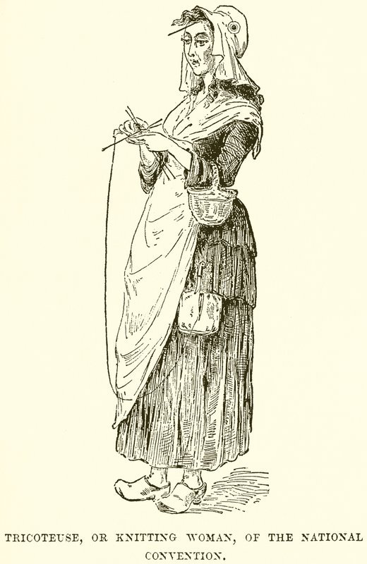 Tricoteuse, or Knitting Woman, of the National Convention by English School