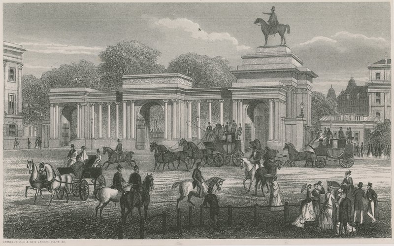Triumphal Arch, Hyde Park Corner, London by English School