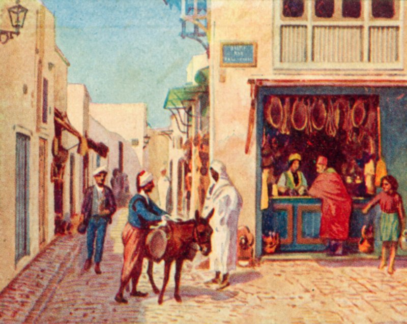 Tunis, Street in the Arab City by English School