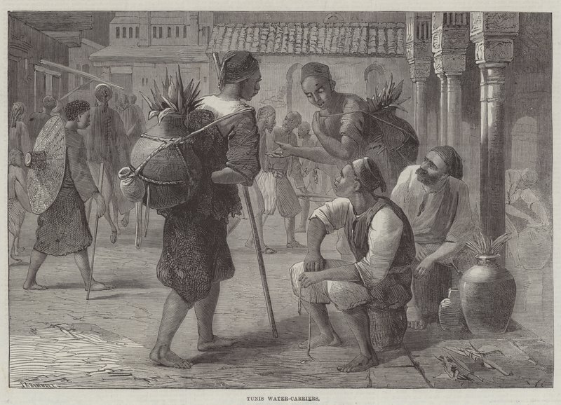 Tunis Water-Carriers by English School