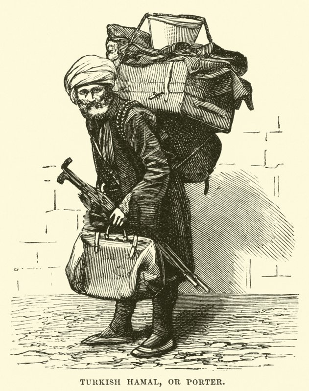 Turkish Hamal, or Porter by English School
