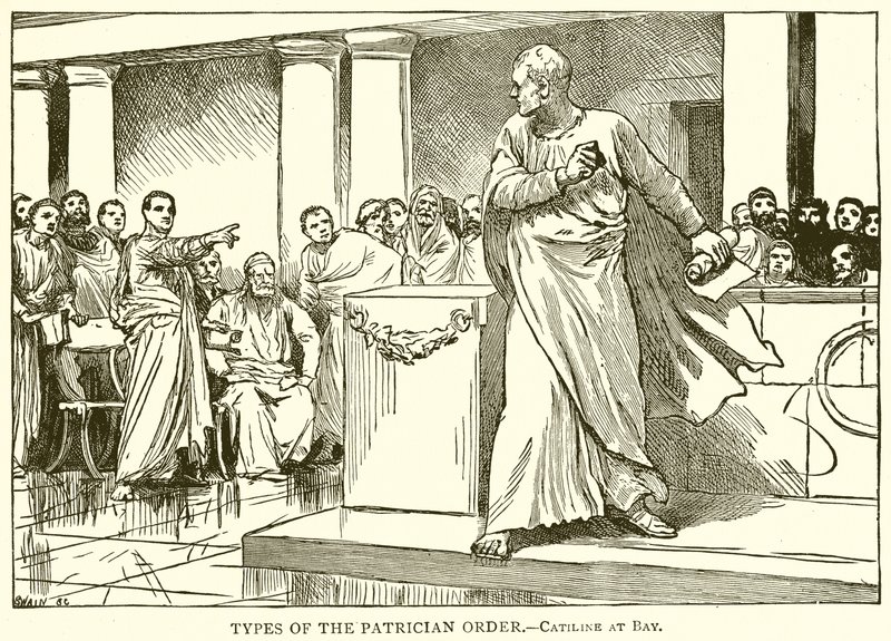 Types of the Patrician Order (Catiline at Bay) by English School