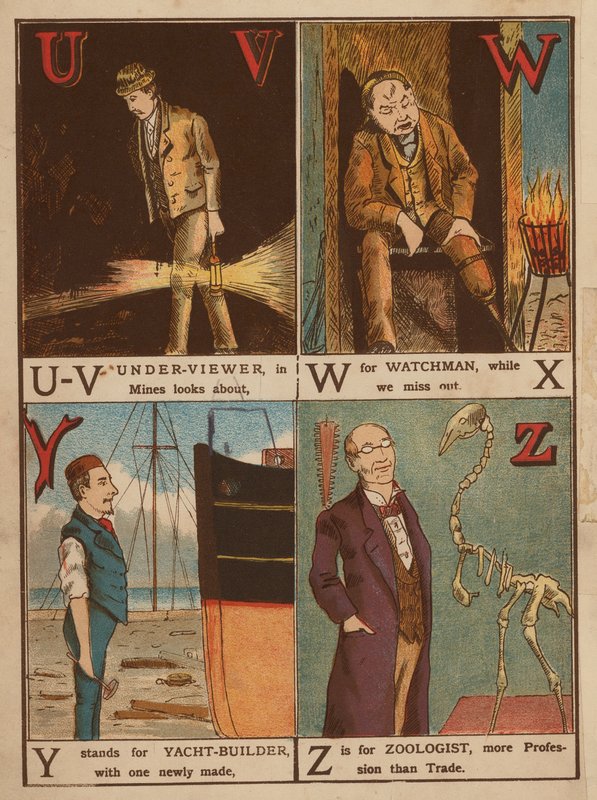 Underviewer, watchman, yacht-builder, zoologist by English School