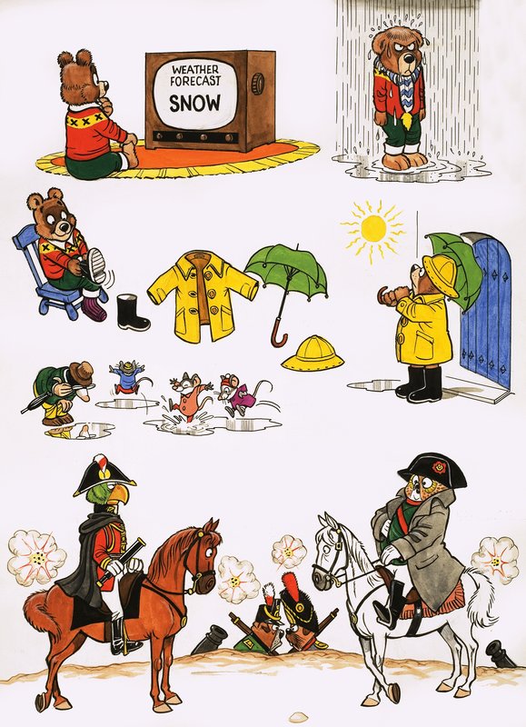Unidentified cartoons by English School