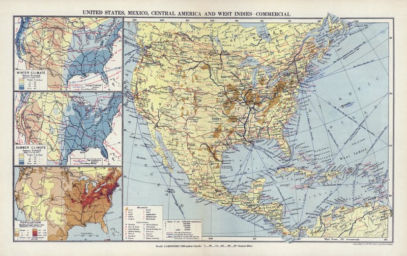 United States, Mexico, Central America and West Indies, Commercial by English School