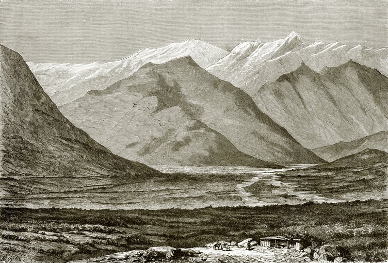 Valley of Nukha by English School