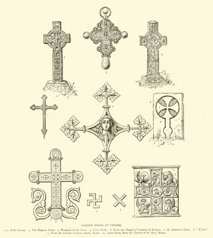 Various Forms of Crosses by English School