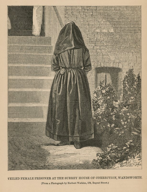 Veiled Female Prisoner at the Surrey House of Correction by English School
