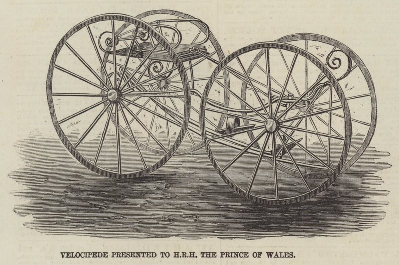 Velocipede Presented to HRH the Prince of Wales by English School