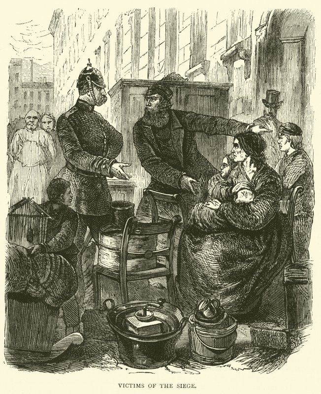 Victims of the Siege, February 1871 by English School