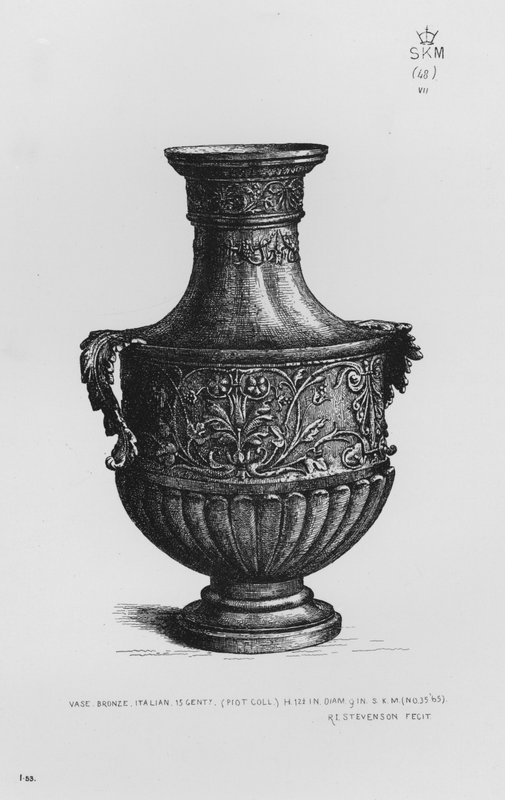 Victoria and Albert Museum: Vase, bronze, Italian, 15th century by English School