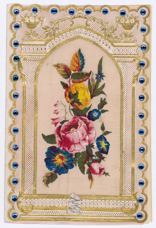 Victorian Valentine Card by English School