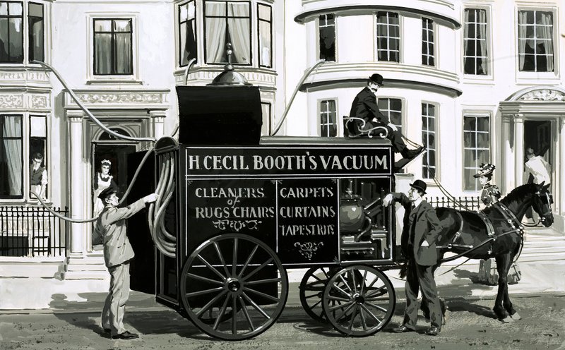 Victorian cleaning service, H Cecil Booth by English School