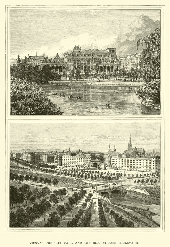 Vienna, the City Park and the Ring Strasse Boulevard by English School