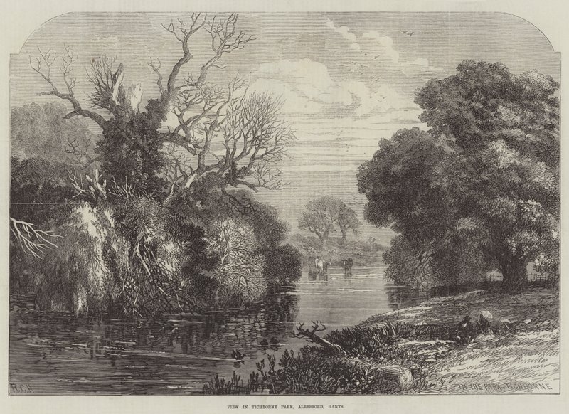 View in Tichborne Park, Alresford, Hants by English School