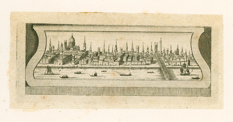 View of London by English School