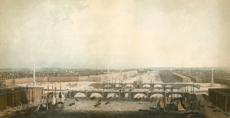 View of London, with the Improvements of its Port by English School