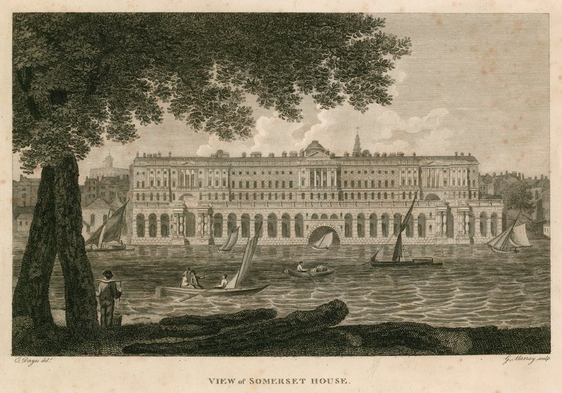 View of Somerset House, The Strand, London by English School