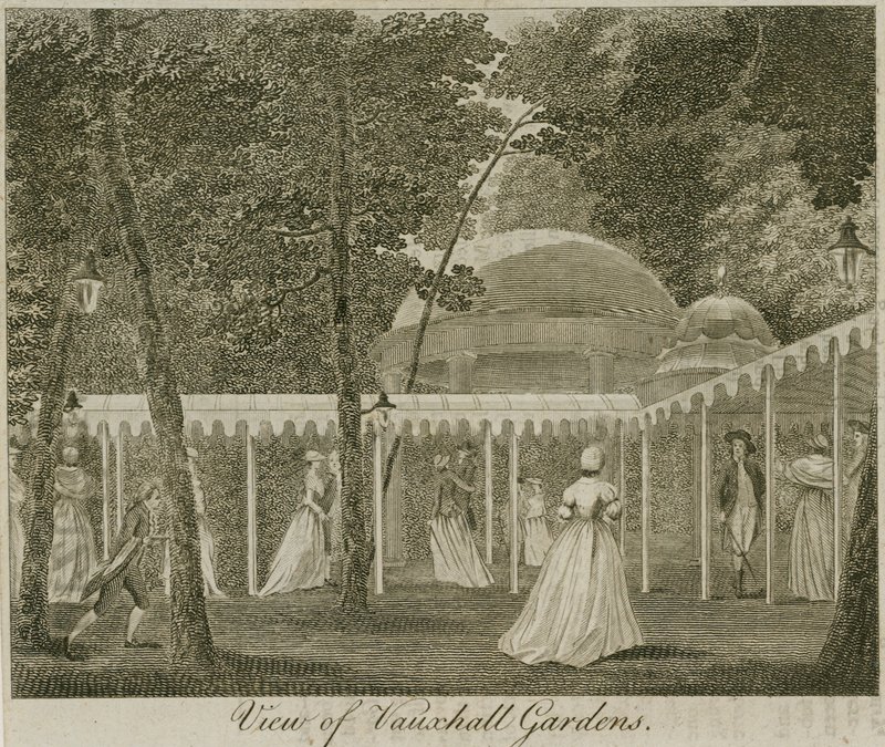 View of Vauxhall Gardens, London by English School