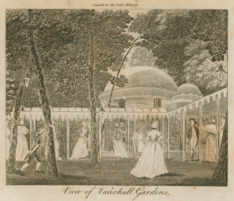 View of Vauxhall Gardens, London by English School