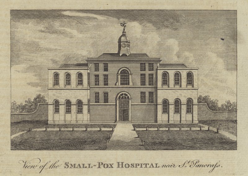 View of the Smallpox Hospital, near St Pancras, London by English School