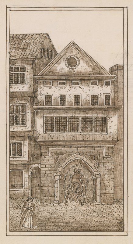 View of the north gate of St Paul
