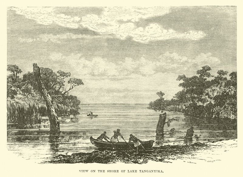 View on the shore of Lake Tanganyika by English School