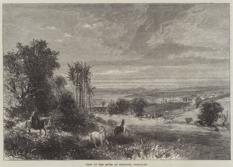 View up the River at Asuncion, Paraguay by English School