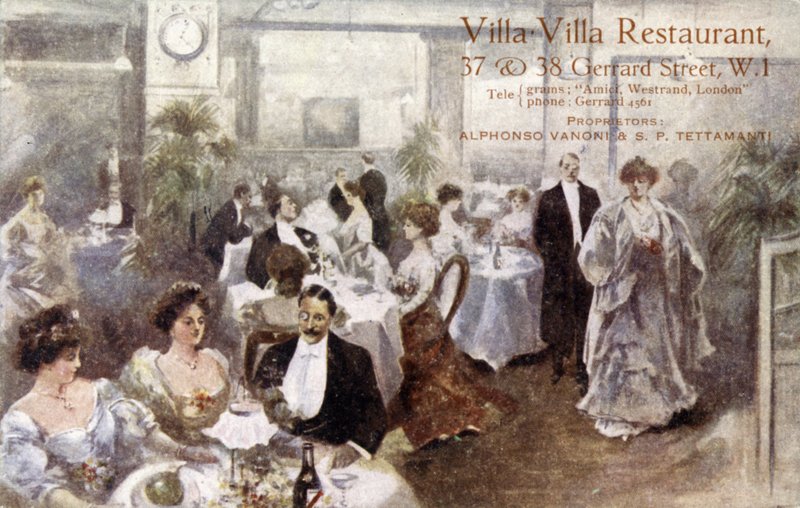 Villa Villa Restaurant, 37-38 Gerrard Street, London W1 by English School