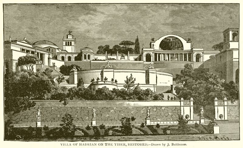 Villa of Hadrian on the Tiber, Restored by English School