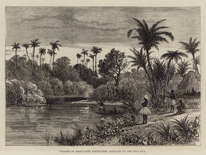 Village of Half-Caste Portuguese Africans on the Kwa-Kwa by English School