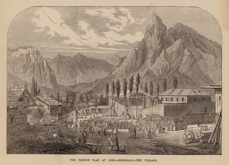 Village of Oberammergau, Bavaria, venue of an annual Passion Play by English School