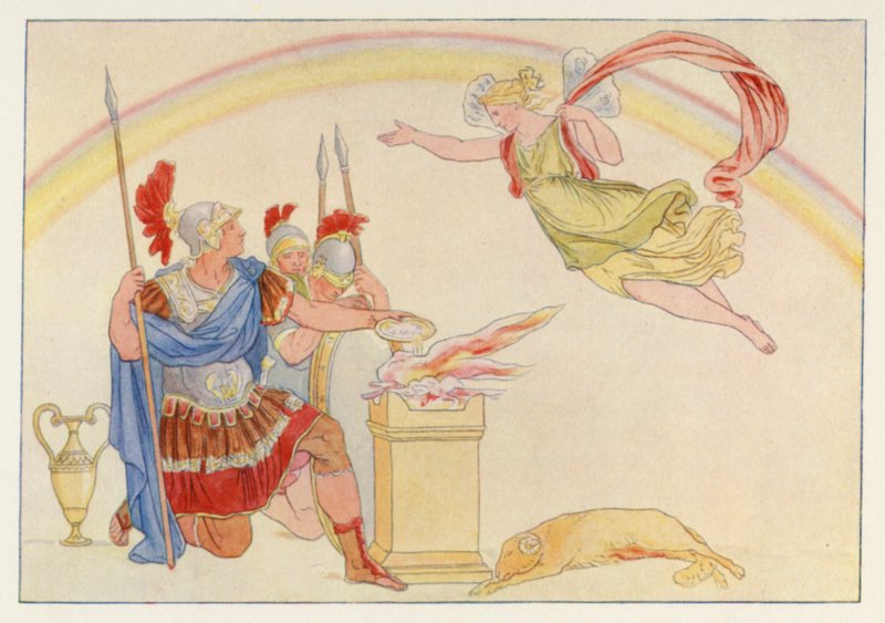Virgil’s Aeneid: Iris Appearing to Turnus by English School