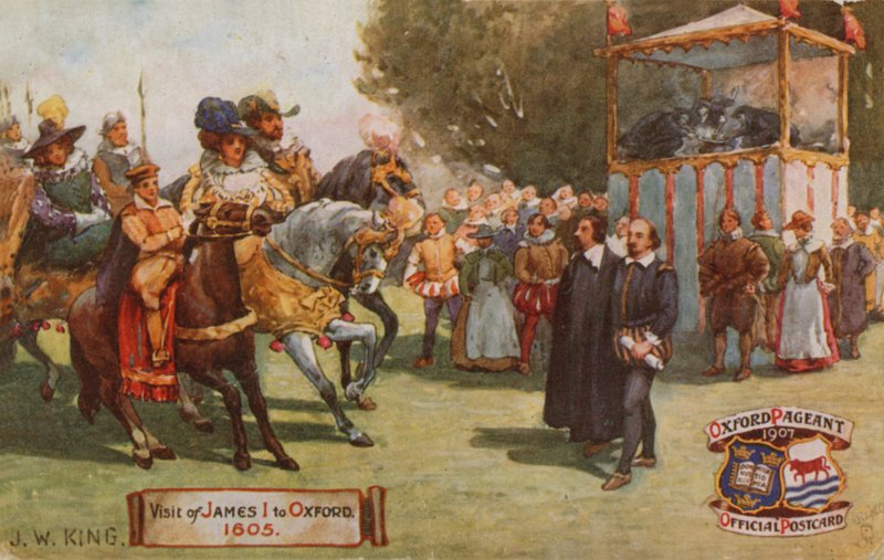Visit of James I to Oxford, 1605 by English School