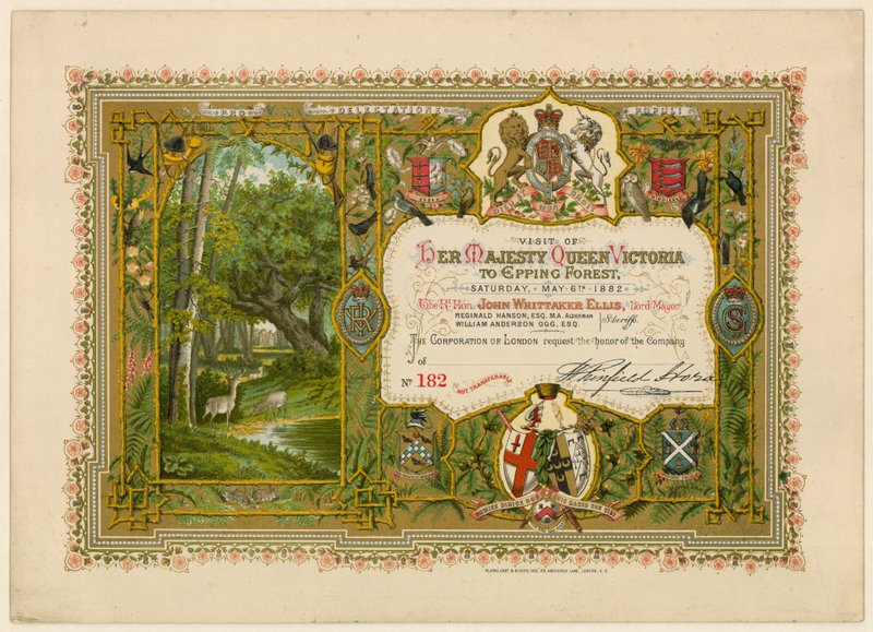 Visit of Queen Victoria to Epping Forest, 1882 by English School