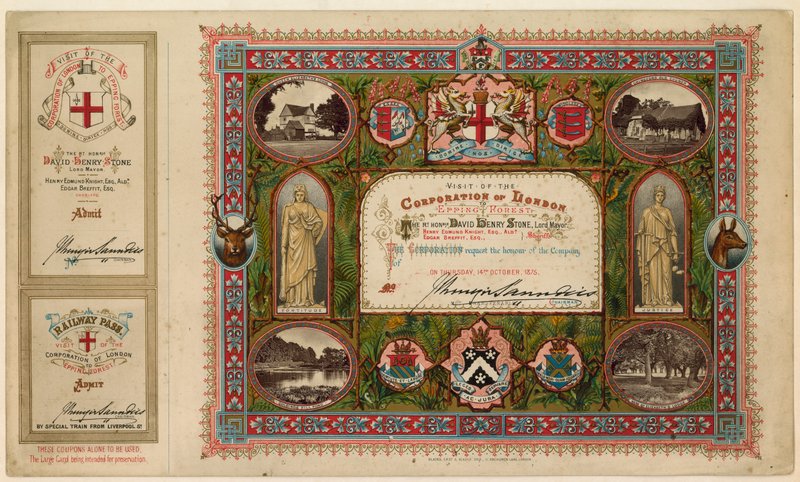 Visit of the Corporation of London to Epping Forest, 1875 by English School