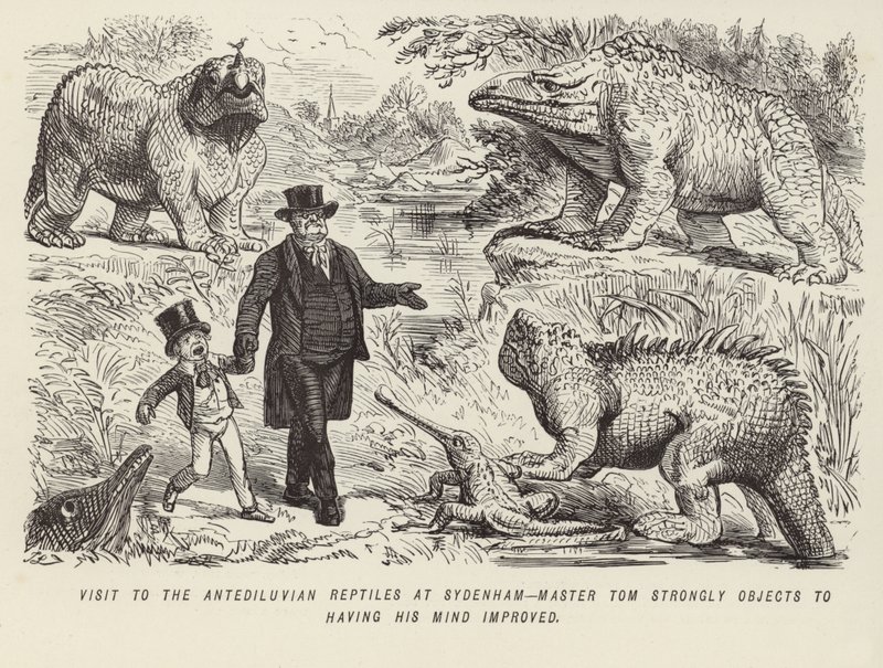 Visit to the Antediluvian Reptiles at Sydenham by English School