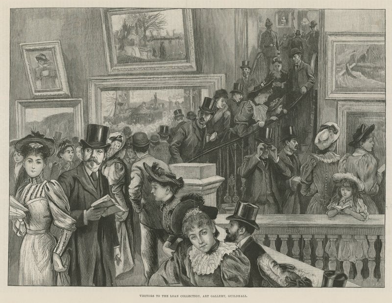 Visitors to the loan collection by English School