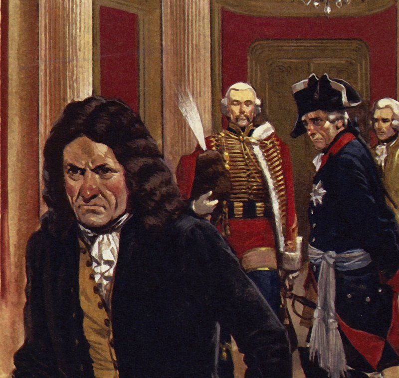 Voltaire had a stormy relationship with Frederick, the Crown Prince of Prussia by English School